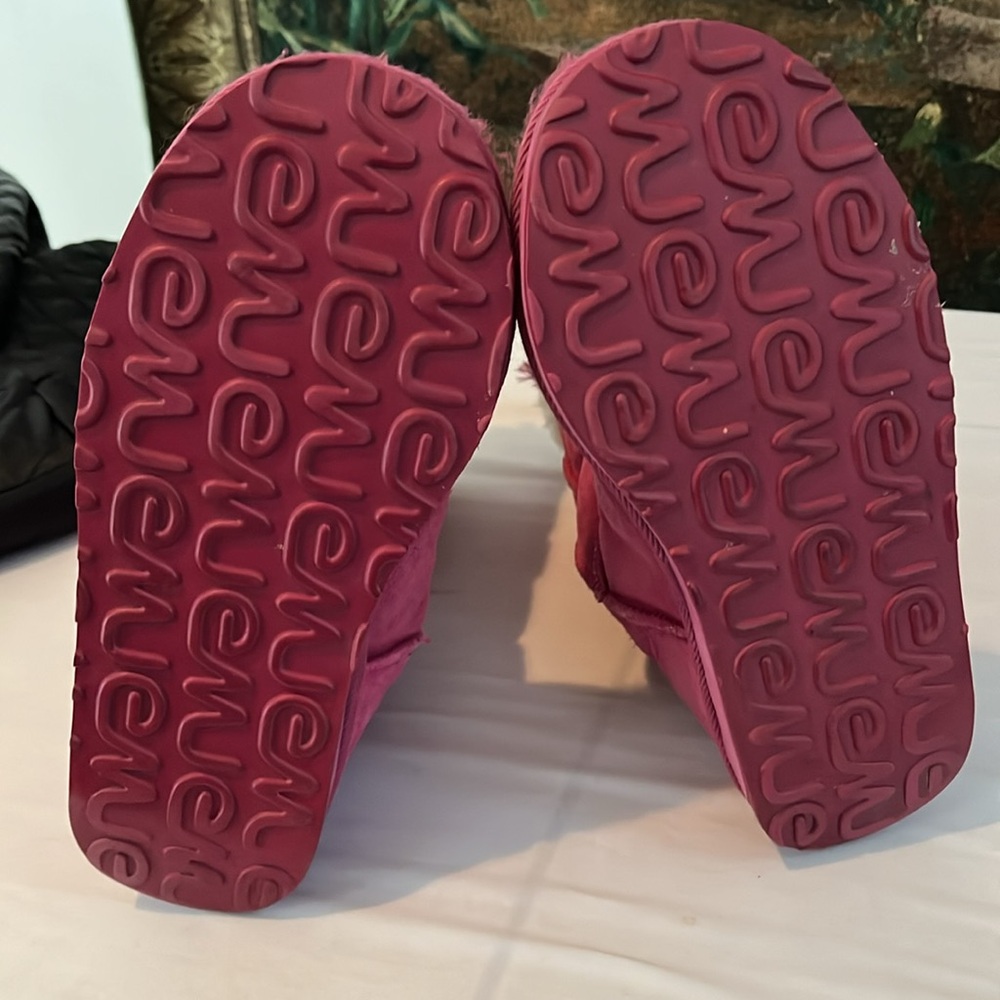 EMU size 10 pink suede boots fully lined with genuine shearling super warm - Picture 8 of 14